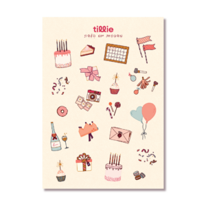 דף מדבקות יום הולדת תילי