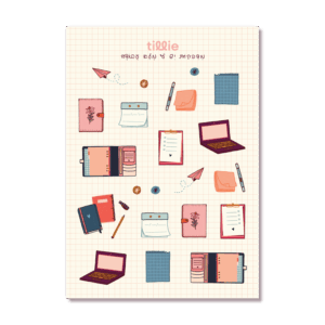 דף מדבקות יש לי מלא עבודה תילי מוצר